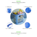 high quality plastic clothes washing basket whit handle